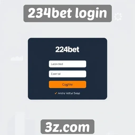 Interface do usuário do 234bet login em análise